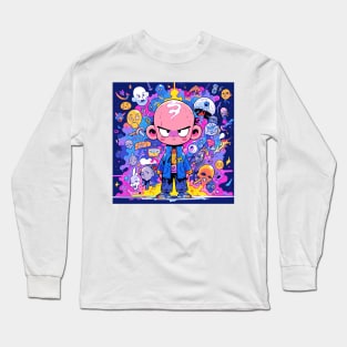 Mystical Doodle Meditator Long Sleeve T-Shirt